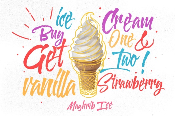 Pantel Rough Font PNG with transparent background - Preview 1