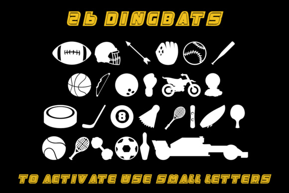 Play Hard Font PNG with transparent background - Preview 4