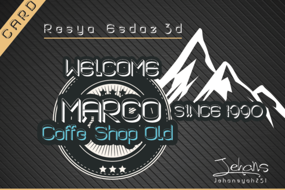 Resya Esdaz Font PNG with transparent background - Preview 3