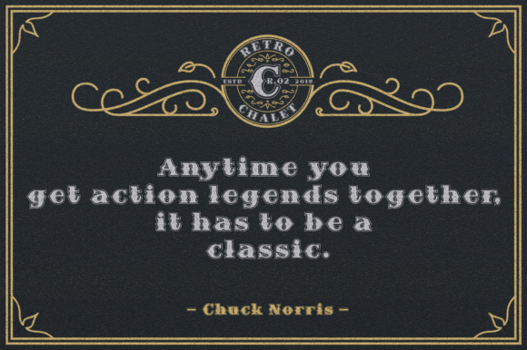 Retro Chalet Font font preview - 1