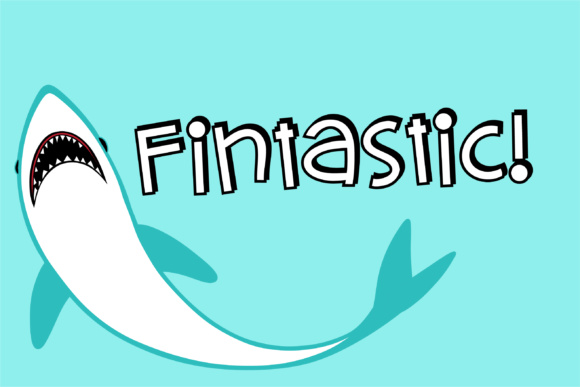 Sharkypants Pow Font PNG with transparent background - Preview 3