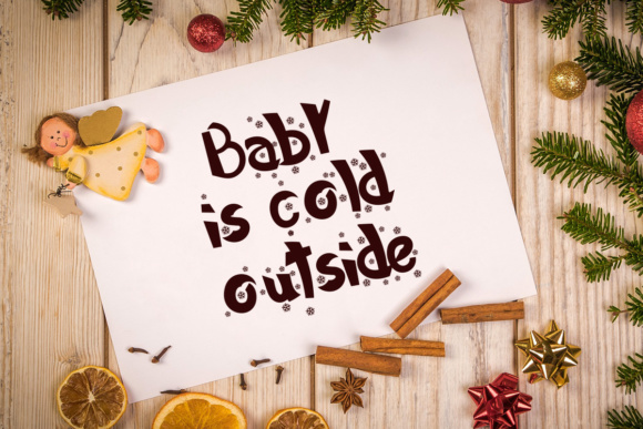 Silent Night Font PNG with transparent background - Preview 1