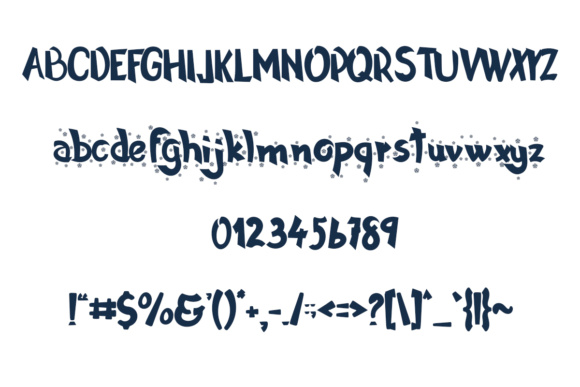 Silent Night Font PNG with transparent background - Preview 3