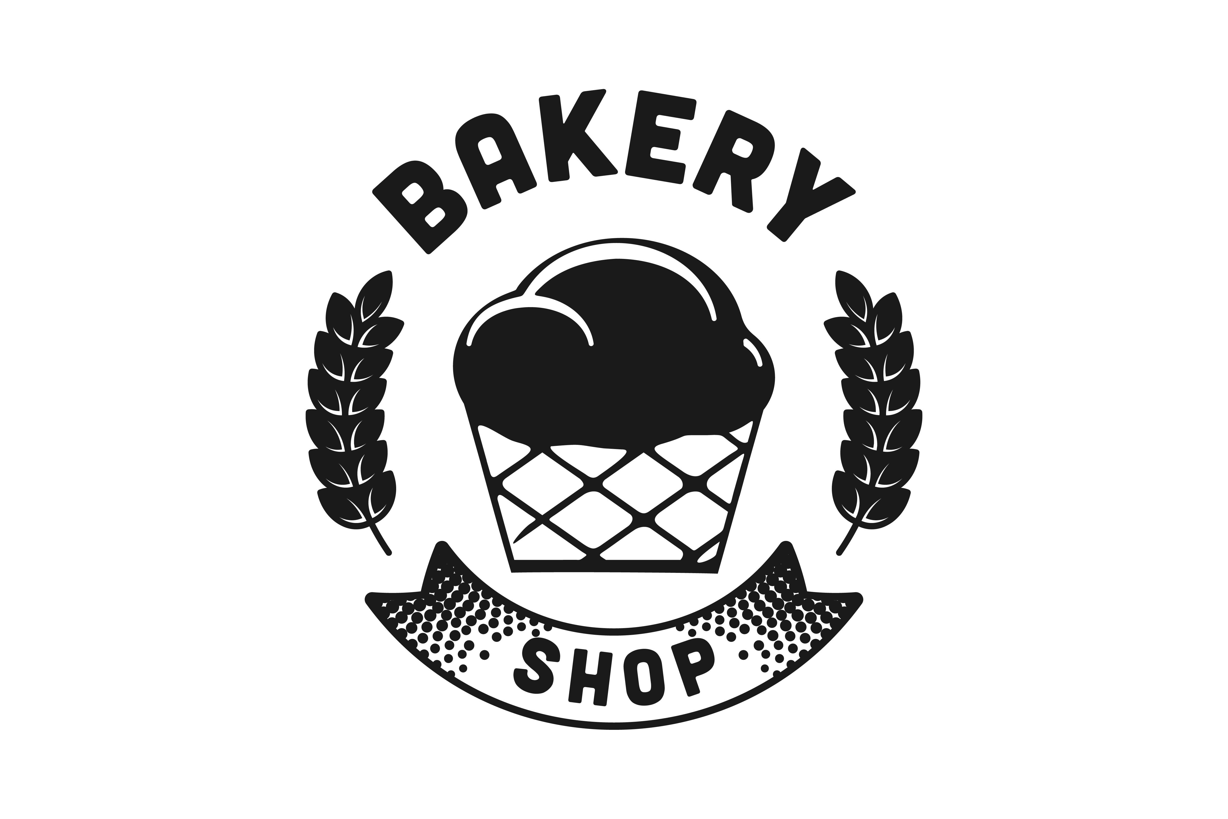 Vintage Cupcake Bakery Logo
