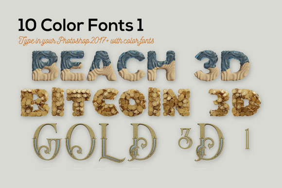 10 Color Font Font - Preview 1