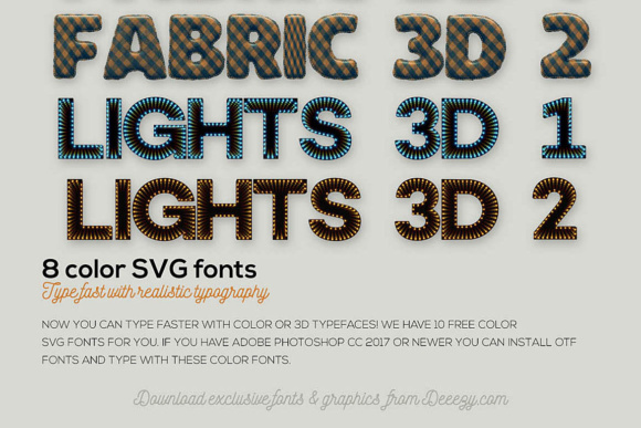 10 Color Font Font - Preview 3