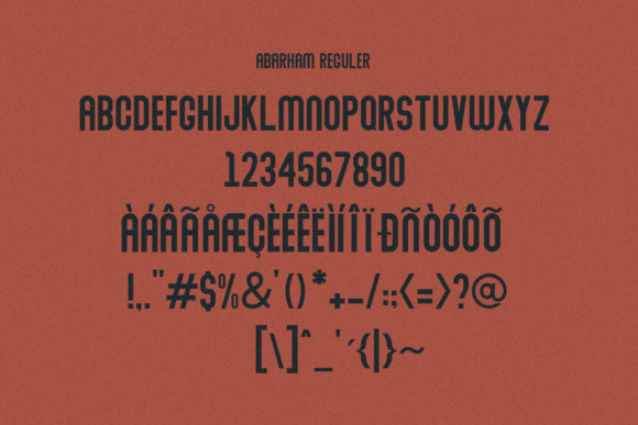 Abraham Family Font - Preview 5