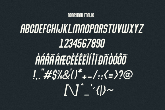 Abraham Family Font - Preview 6