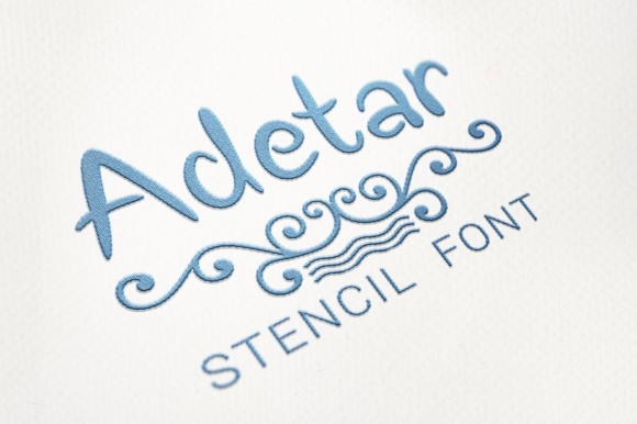 Adetar Stencil Font - Preview 3