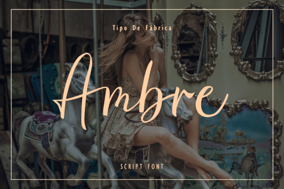 Ambre Script Font - Cute Lettering Fonts