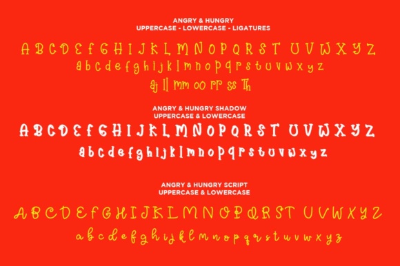 Angry & Hungry Font - Preview 1