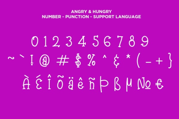 Angry & Hungry Font - Preview 2