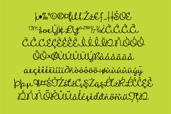 Apple Crisp Font PNG with transparent background - Preview 2