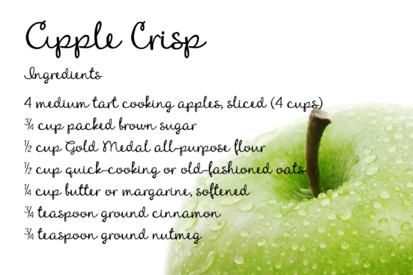 Apple Crisp Font PNG with transparent background - Preview 3