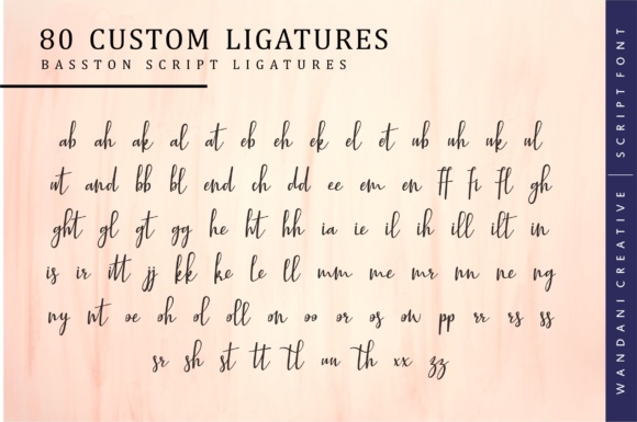 Basston Script Font - Preview 5