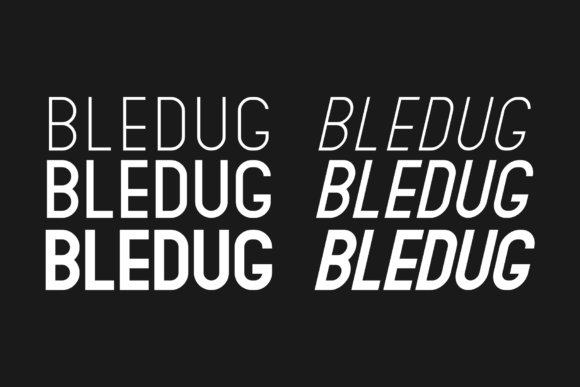 Bledug Family Font - Preview 1