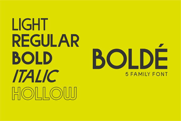 Bolde Font - Preview 1