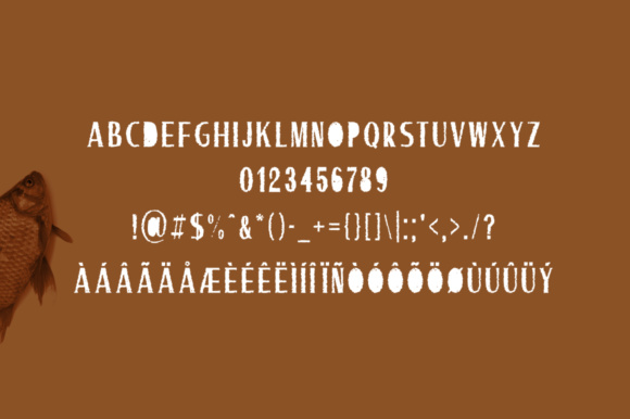 Brown Fish Font - Preview 3