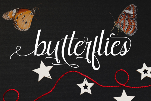 Butterfly Font - Preview 1