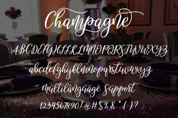 Champagne Font - Preview 6