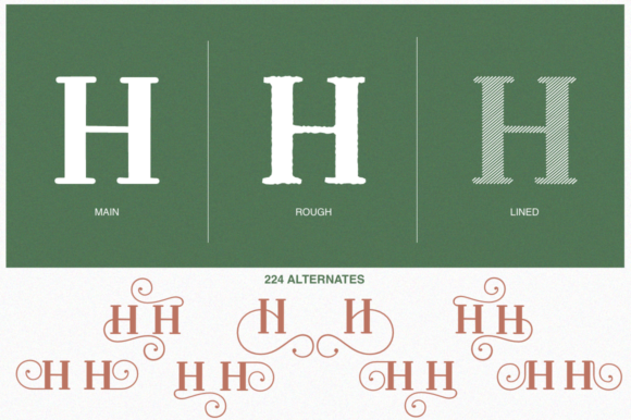 Christmas Mystery Family Font PNG with transparent background - Preview 3