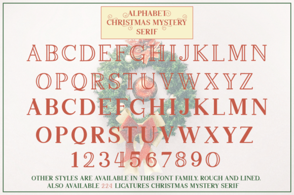 Christmas Mystery Family Font PNG with transparent background - Preview 5