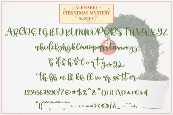 Christmas Mystery Family Font PNG with transparent background - Preview 6