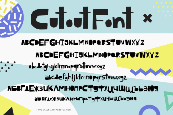 Cutout Font - Preview 1