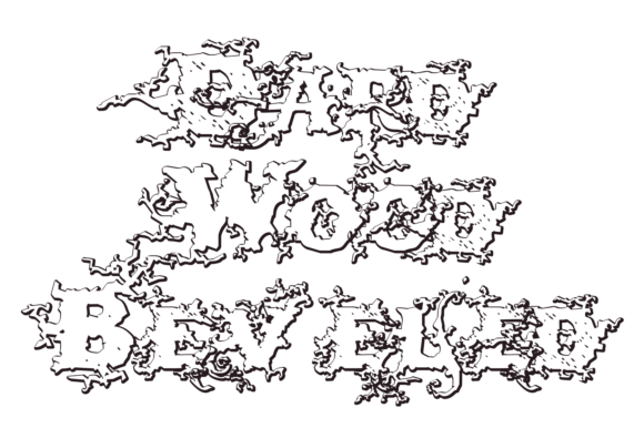 Dark Wood Beveled Font - Preview 2