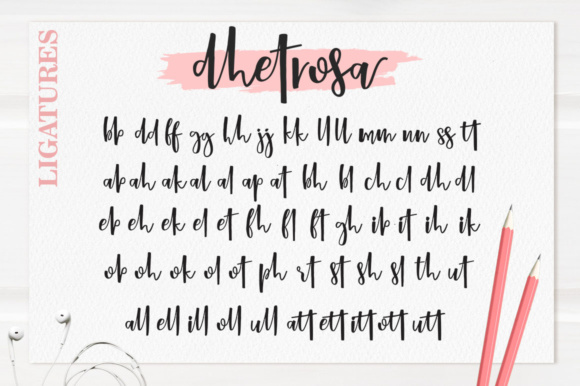 Dhetrosa Script Font - Preview 1