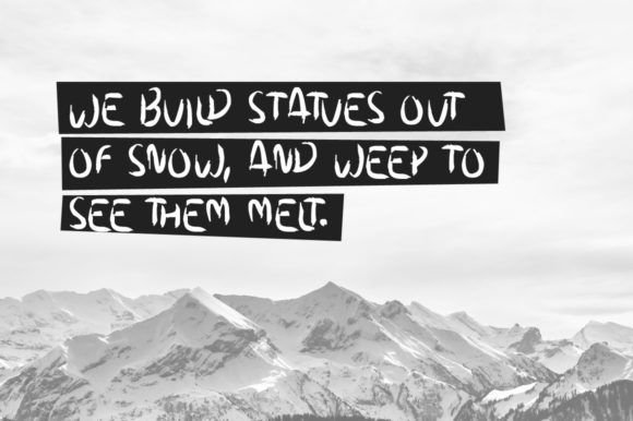 Dreamy Snow Font - Preview 1