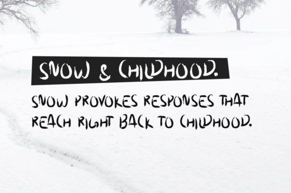 Dreamy Snow Font - Preview 2