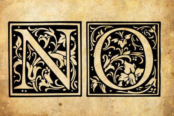 Floral Capitals Font - Preview 2