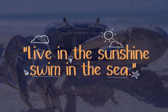 Gumdrop Font PNG with transparent background - Preview 2