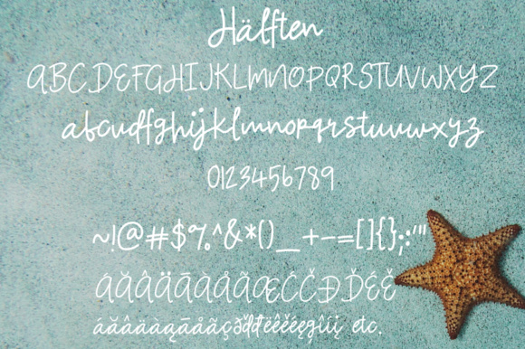 Halften Font PNG with transparent background - Preview 5