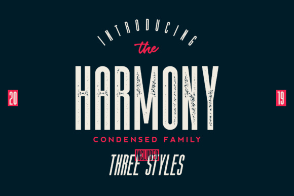 Harmony Family Font preview