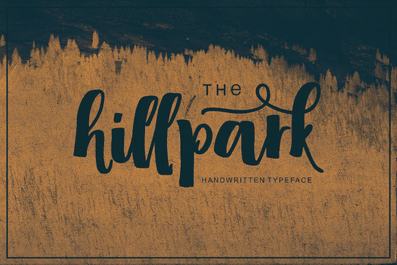 Hillpark Script Font PNG with transparent background - Preview 4