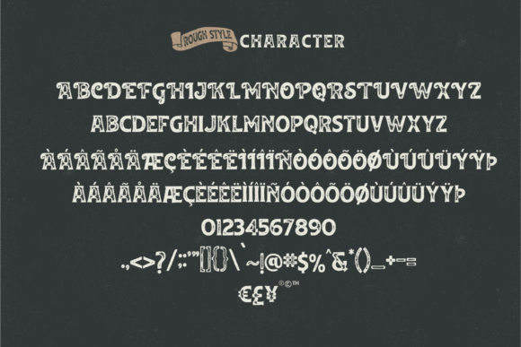 Huvet Font font preview - 2