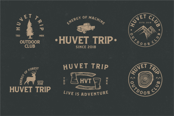 Huvet Font font preview - 5
