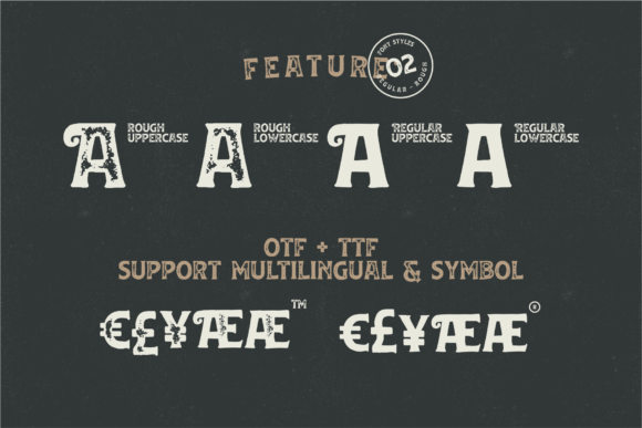 Huvet Font font preview - 6