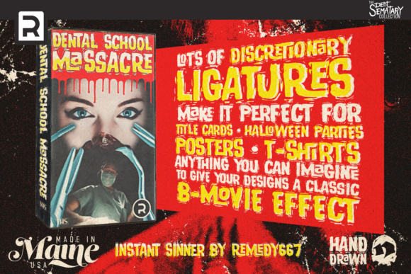 Instant Sinner Font PNG with transparent background - Preview 2
