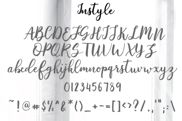 Instyle Font PNG with transparent background - Preview 6