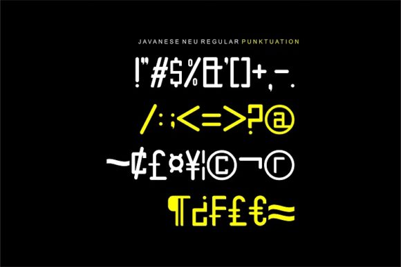 Javanese Neu Font PNG with transparent background - Preview 5