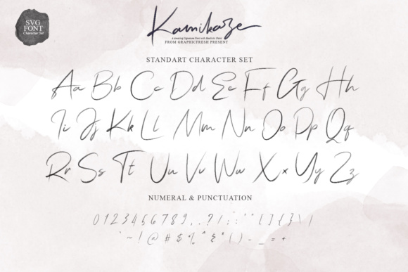 Kamikaze Font font preview - 6