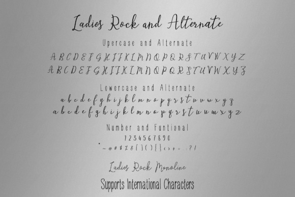 Ladies Rock Duo Font PNG with transparent background - Preview 5