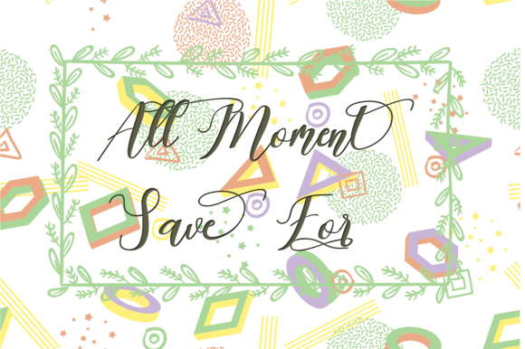 Latte Coffee Font PNG with transparent background - Preview 2