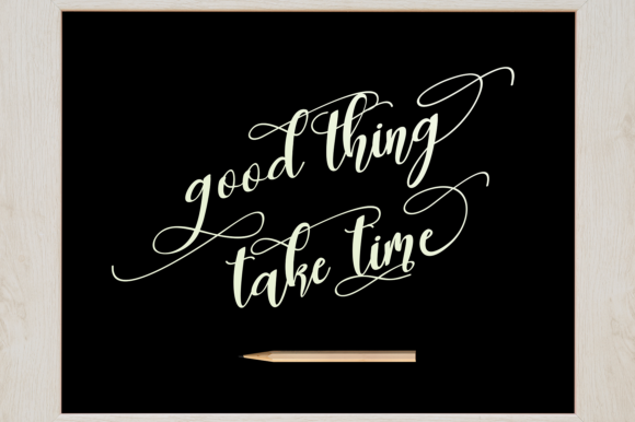 Latte Coffee Font PNG with transparent background - Preview 4