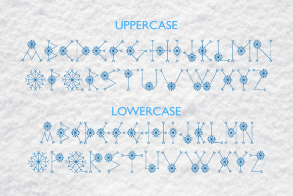 Let It Snow Font PNG with transparent background - Preview 1