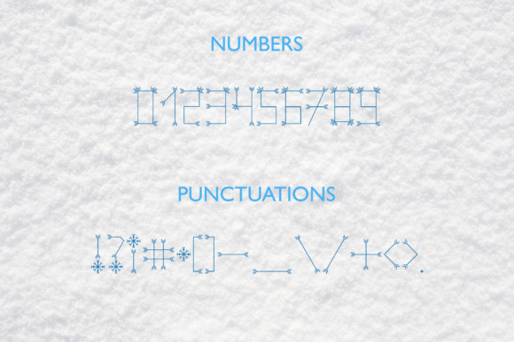 Let It Snow Font PNG with transparent background - Preview 2