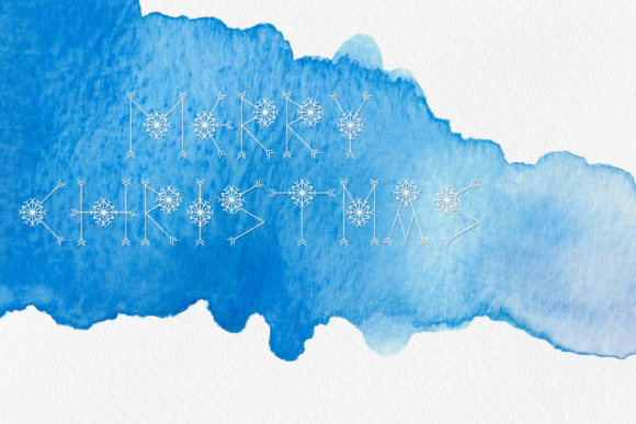Let It Snow Font PNG with transparent background - Preview 3
